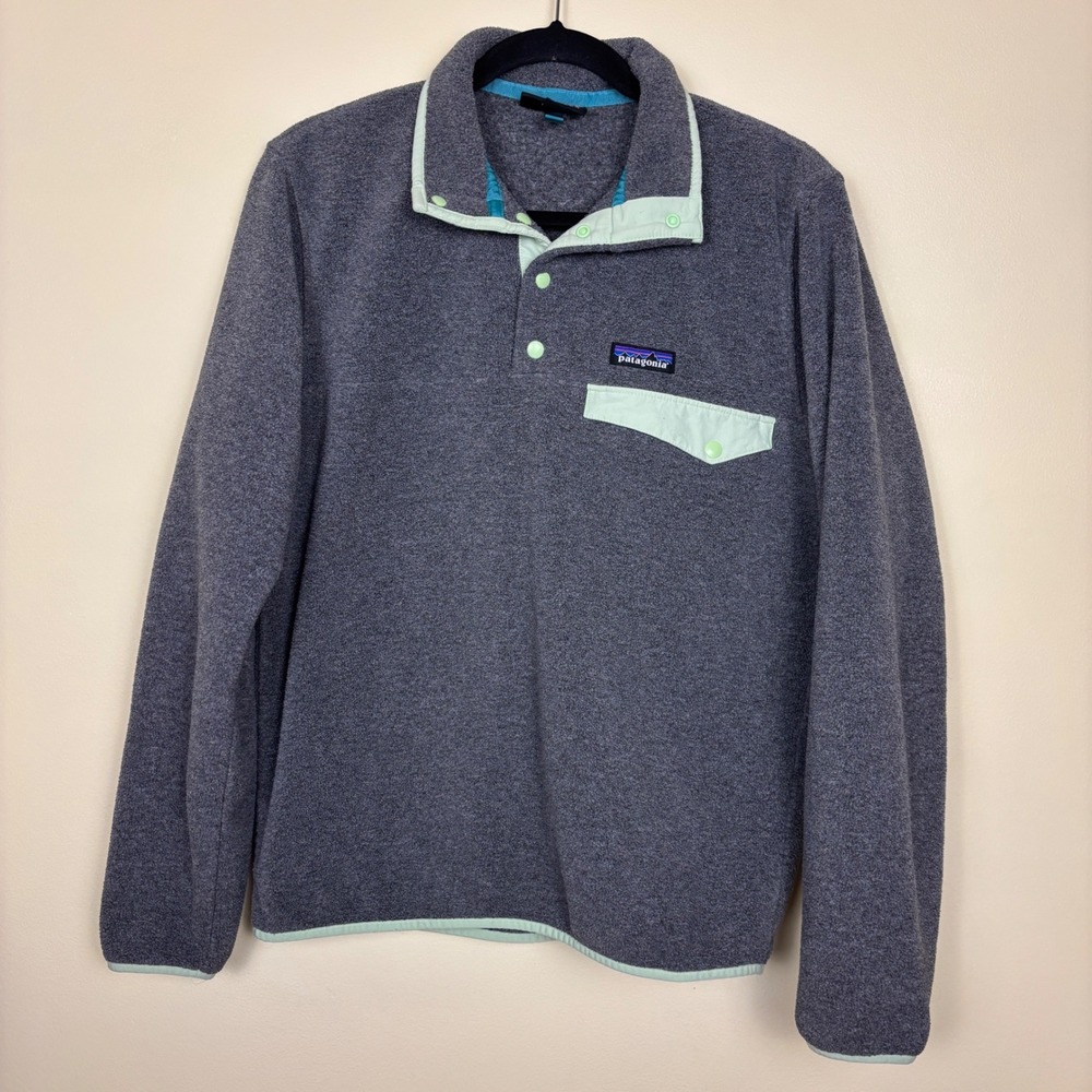 PATAGONIA Lightweight Synchilla Snap-T Pullover Nickel Grey Men Small Fleece - Picture 3 of 11
